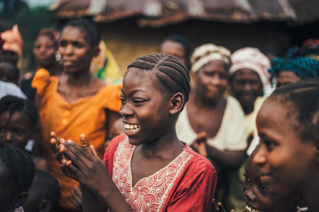 Group of African girls 