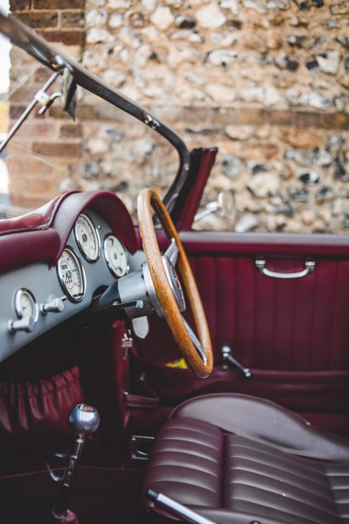 Vintage Porsche Speedster Interior