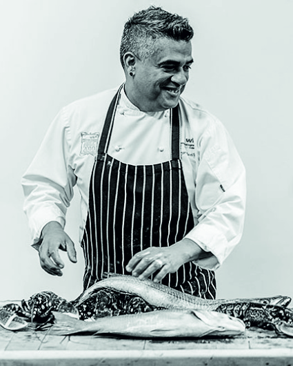 chef-new Chef preparing fish